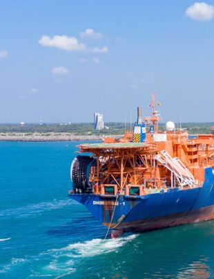 Vessel entering to Hambantota International Port