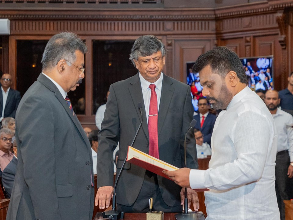 Anura Kumara Dissanayake Sworn in as Sri Lanka’s 9th Executive President