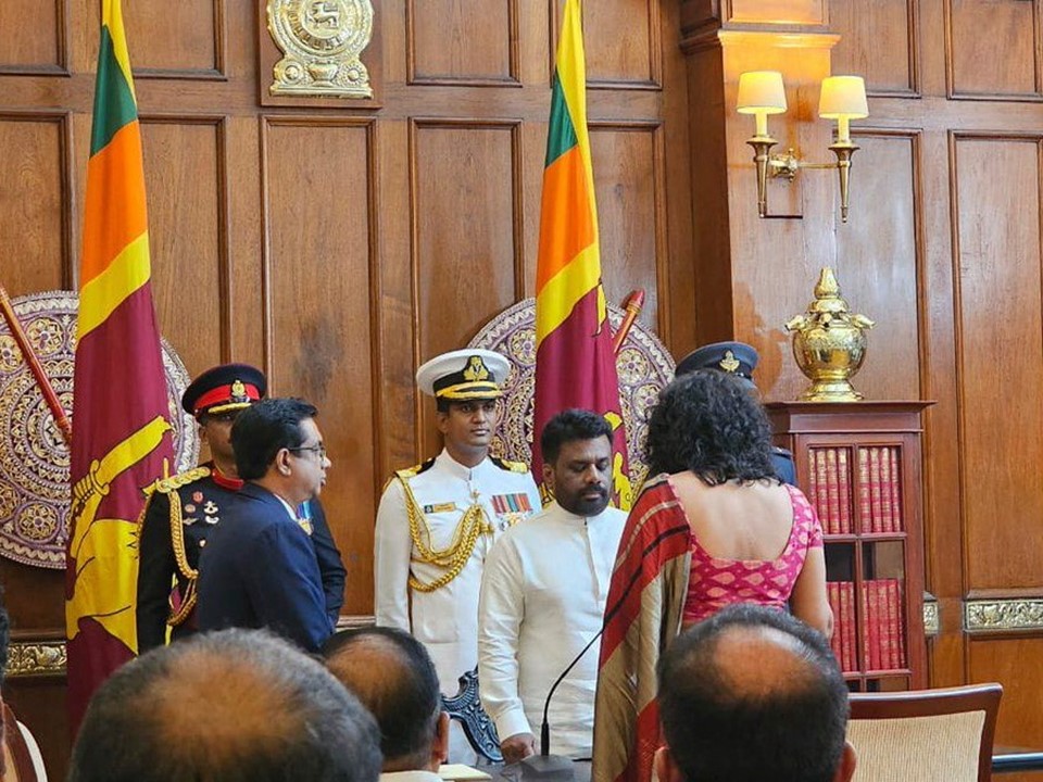 Dr. Harini Amarasuriya Sworn in as Sri Lanka's New Prime Minister