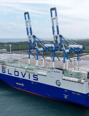 LNG-Powered Vessel Glovis Selene Makes Maiden Call at Hambantota International Port - BusinessNews.LK