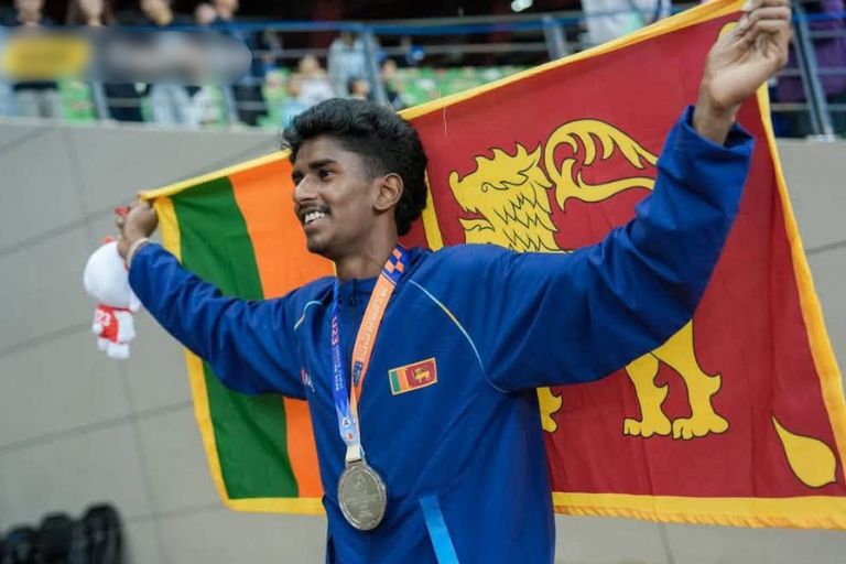 Ayomal Akalanka Breaks 26-Year National Record, Wins Asian U23 Silver