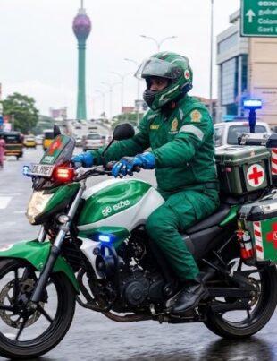 Suwa Seriya to Pilot Motorcycle Emergency Response Service in Colombo